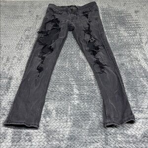 Hollister Black Washed Skinny Jeans